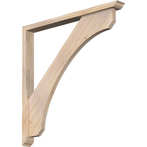 Ekena Millwork Legacy Traditional Smooth Bracket w/ Offset Brace, Douglas Fir, 3 1/2"W x 36"D x 36"H BKT0402X36X36LEC01SDF - main